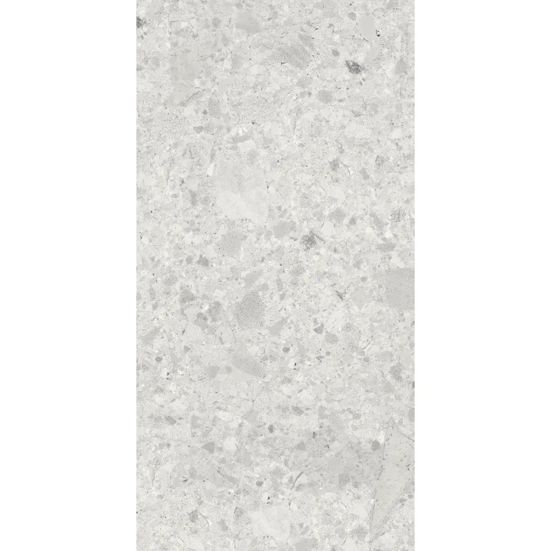 Carreaux de terrazzo blanc